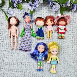 Vintage Strawberry Shortcake Dolls Sour Grapes Huckleberry Pie Lemon Meringue